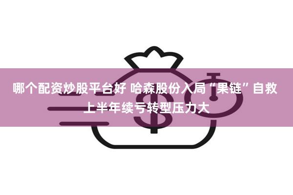 哪个配资炒股平台好 哈森股份入局“果链”自救 上半年续亏转型压力大