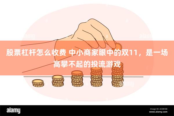 股票杠杆怎么收费 中小商家眼中的双11，是一场高攀不起的投流游戏