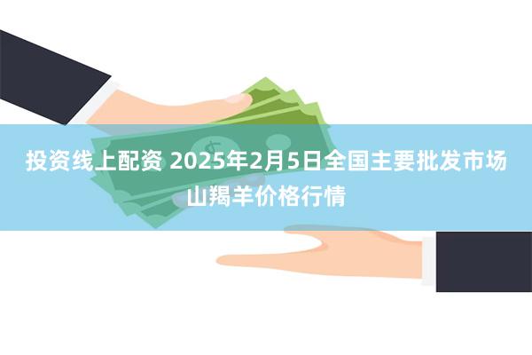 投资线上配资 2025年2月5日全国主要批发市场山羯羊价格行情