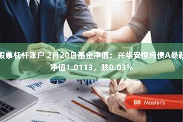 股票杠杆账户 2月20日基金净值：兴华安恒纯债A最新净值1.0113，跌0.03%